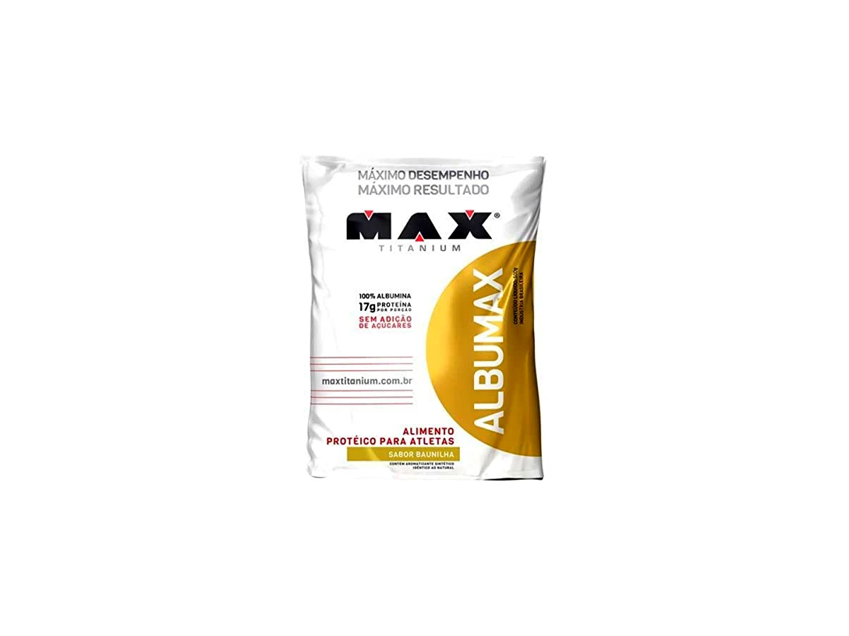 Albumina Max Sabor Baunilha 500g - Max Titanium