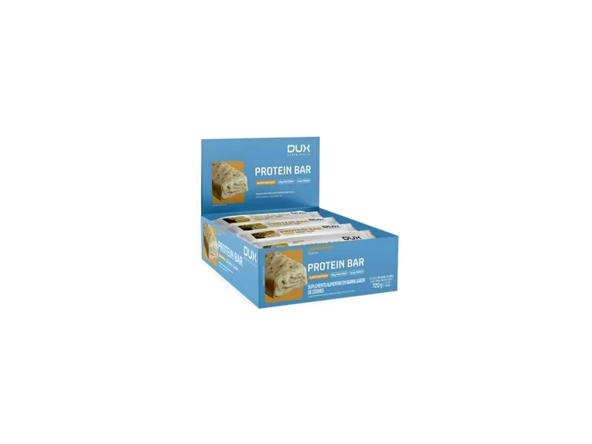 Barra de Proteína DUX Protein Bar Sabor Cookies & Cream (50g) - DUX Nutrition