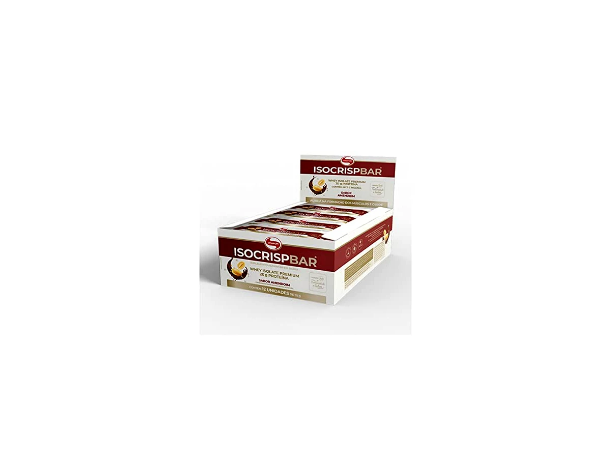 Vitafor ISOFORT Protein Bar Zero Adição de Açúcar - Sabor Chocolate com Amendoim (60g)