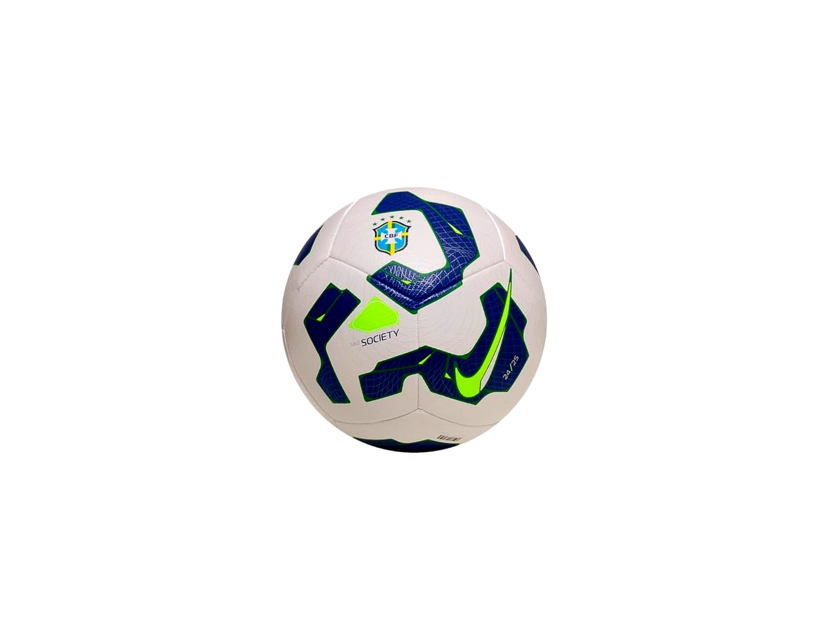 Nike CBF Academy Brasileirão 2025 Society — HJ7390-100, tamanho 5, branca
