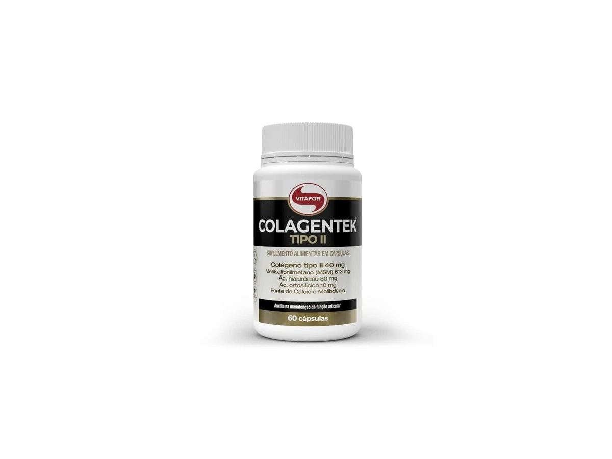 Colagentek Tipo II 40mg 60 Cápsulas - Vitafor