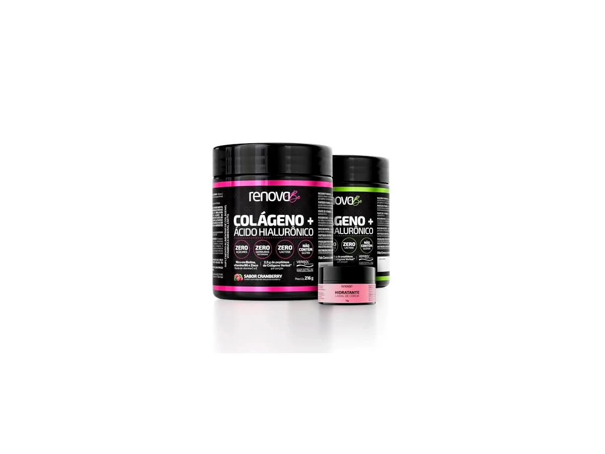 Renova Be Colágeno Verisol + Ácido Hialurônico Sabor Limão Siciliano (Pote 216g)