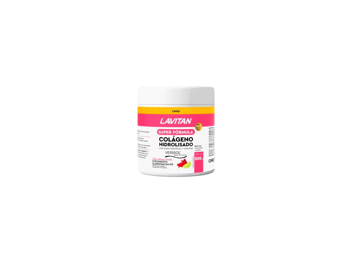Super Fórmula Colágeno Hidrolisado Verisol com Ácido Hialurônico 300g - Lavitan