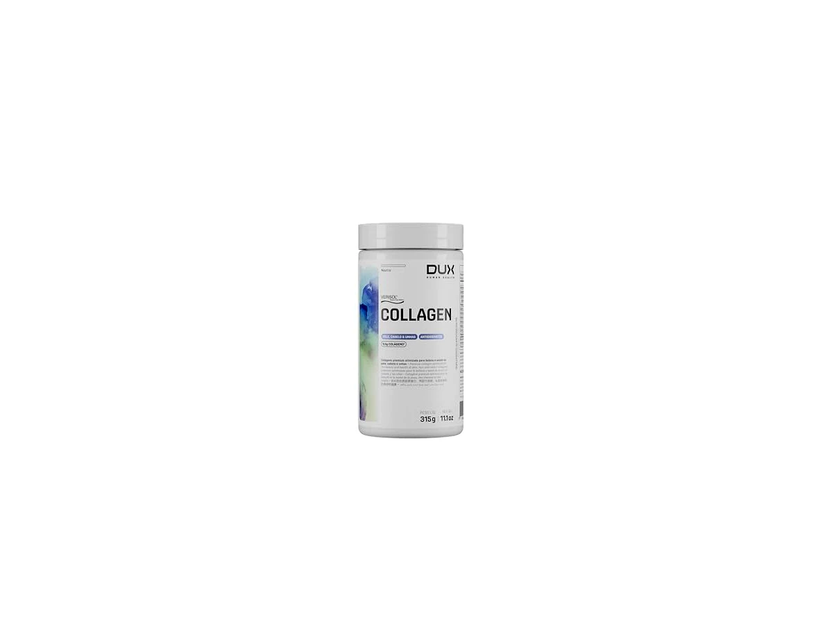 Colágeno Hidrolisado Tipo 1 e 3 + Vitamina C Sem Sabor 300g - DUX Nutrition