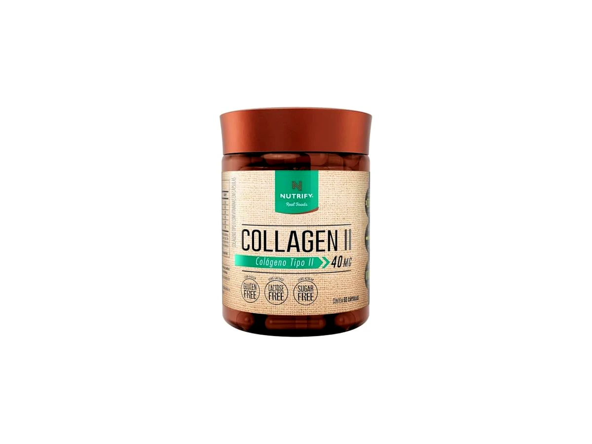 Colágeno Tipo 2 Puro Não Hidrolisado 40mg 60caps Nutrify