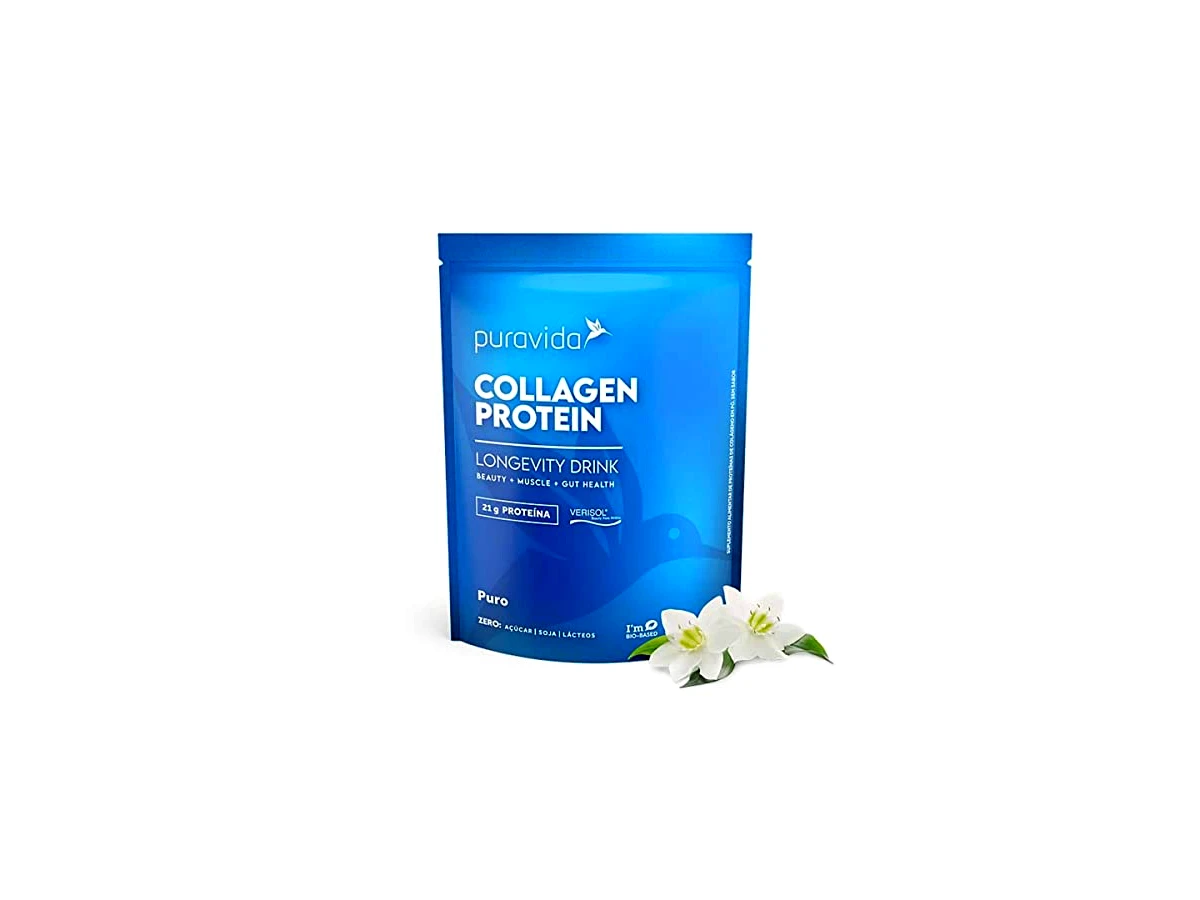 Collagen Protein 100% Hidrolisado Verisol Sabor Neutro Pote 450g - Puravida