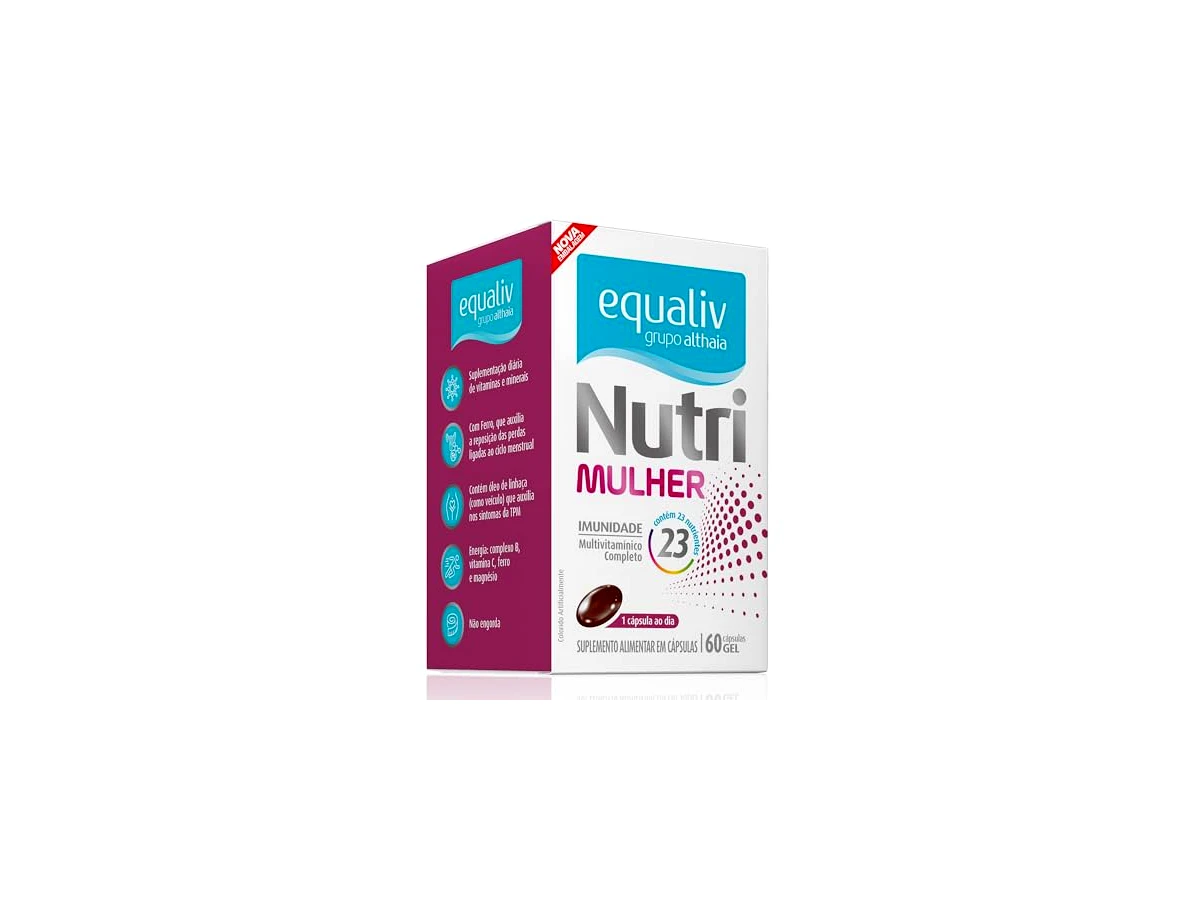 EQUALIV Nutri Mulher Multivitamínico (60 Cápsulas Gel)