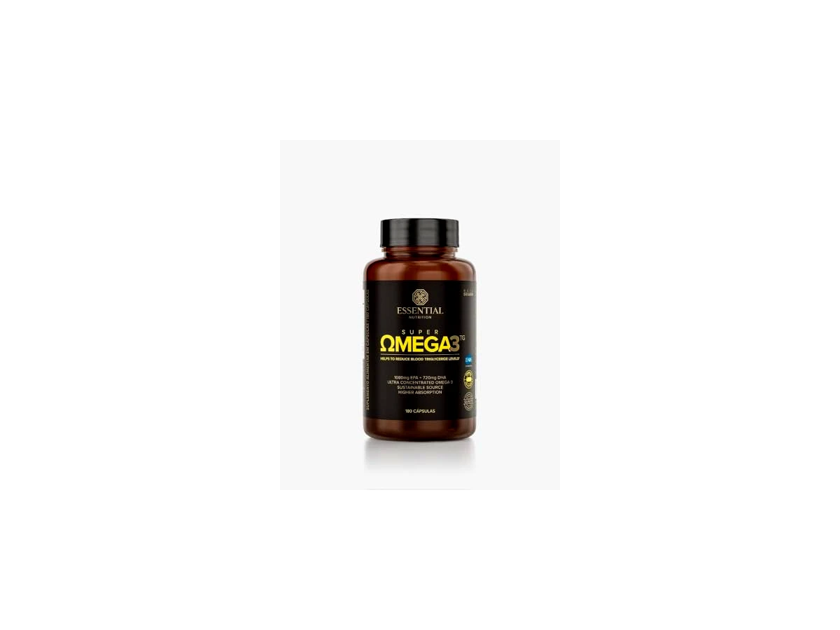 Essential Nutrition Super Omega-3 TG 1000 mg, 180 cápsulas, nova embalagem — não confundir com a versão 500 mg de 240 cápsulas nem com a Gastro-Resistant