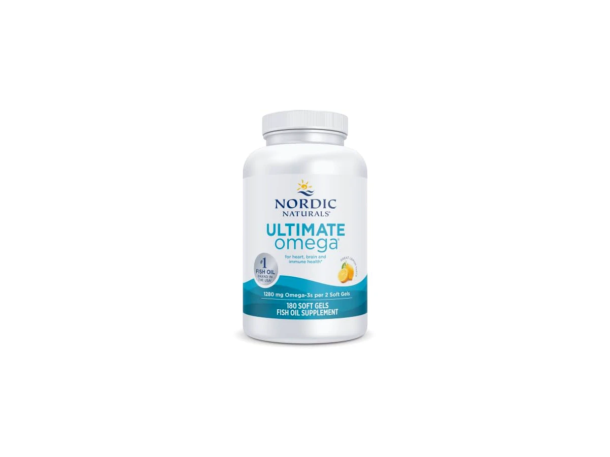 Nordic Naturals Ultimate Omega 1280 mg, sabor limão, 180 softgels, modelo ANN-005 — não confundir com Ultimate Omega 2X 2150 mg