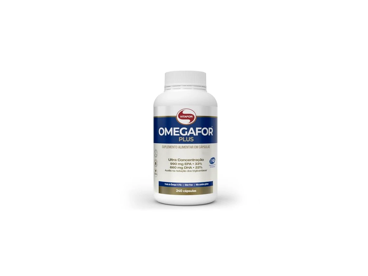 Vitafor Omegafor Plus 1000 mg, 240 cápsulas — não confundir com Omegafor Plus 60/120 cápsulas ou Ômega 3 EPA DHA comum
