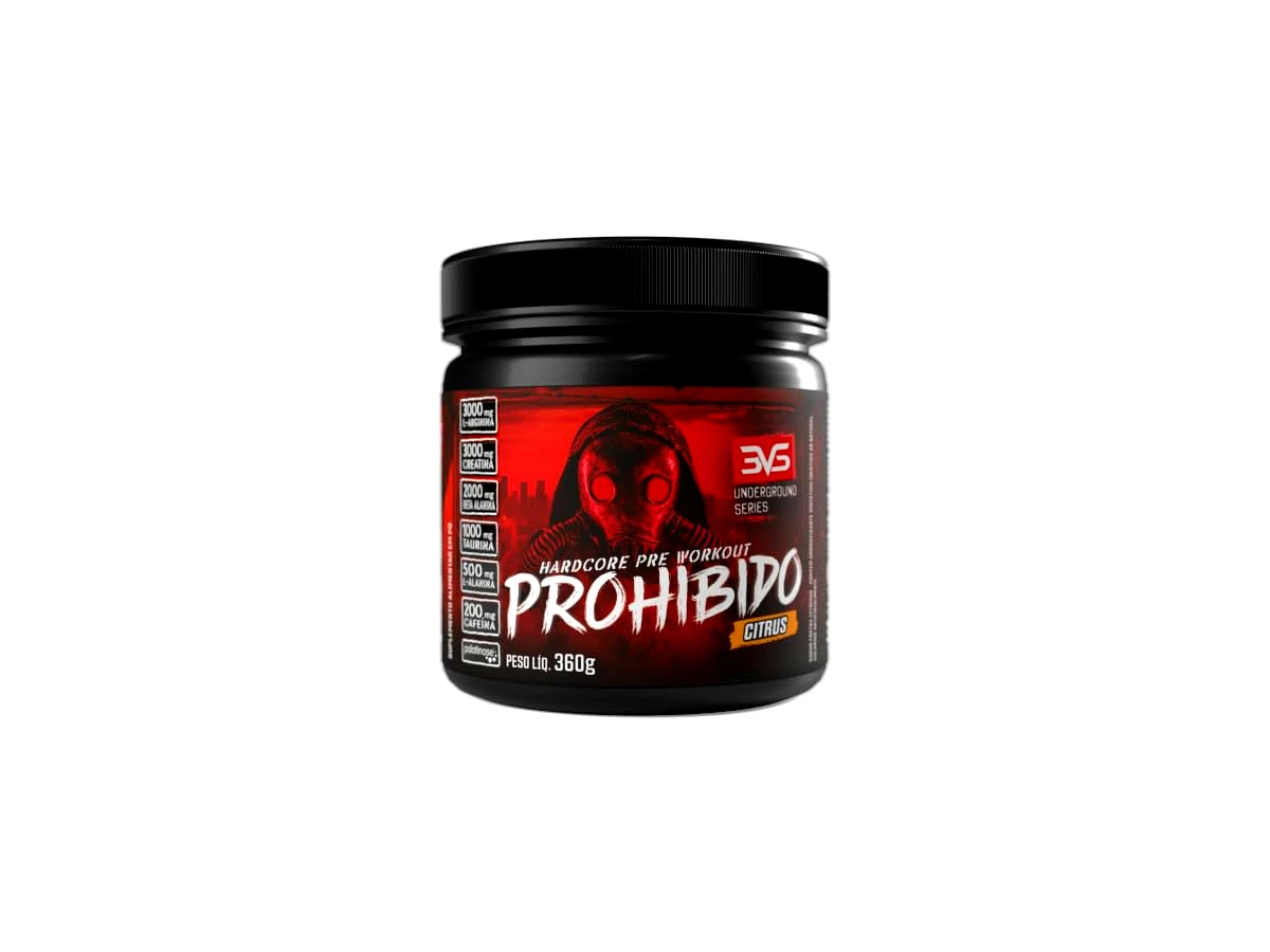 3VS Nutrition Prohibido Pré-Treino 360 g — sabor Citrus