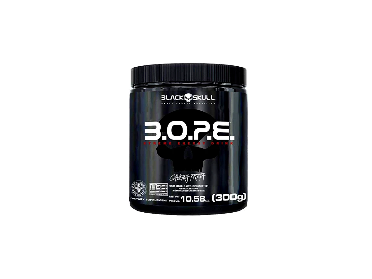 Black Skull B.O.P.E Caveira Preta Series 300 g — sabor Frutas Vermelhas