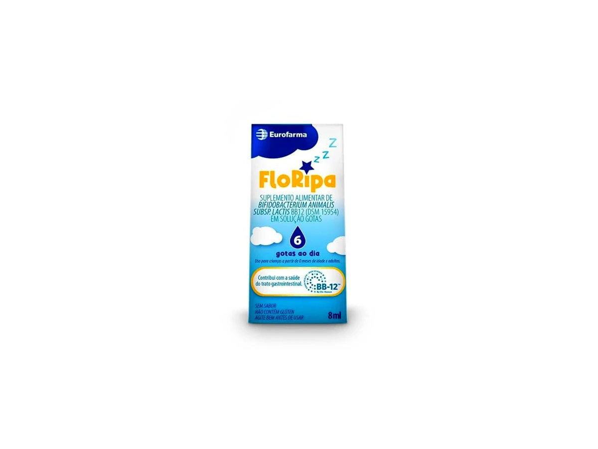 Floripa Sol Gotas 8ml Probiótico Bifidobacterium lactis BB-12 - Eurofarma