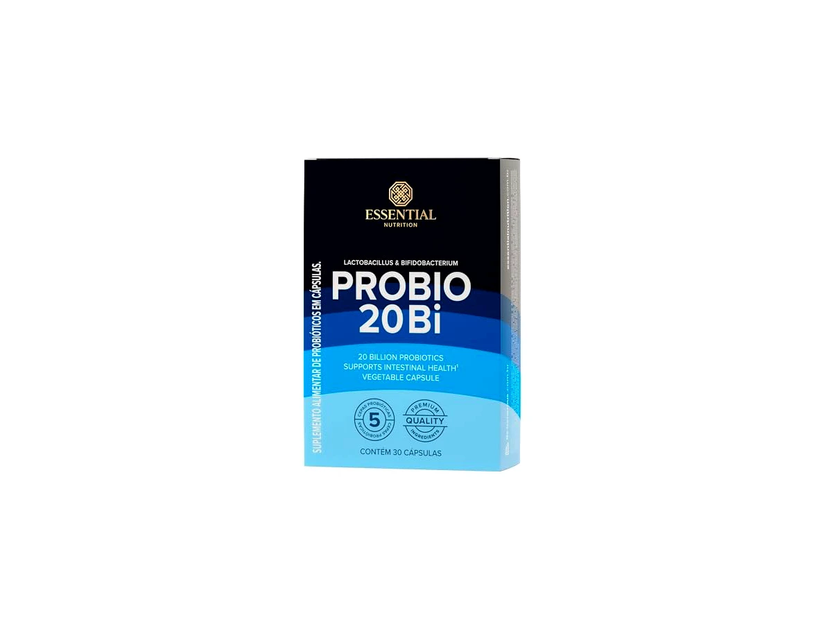 Essential Nutrition Probio 20Bi, 20 bilhões de UFC, 30 cápsulas vegetais