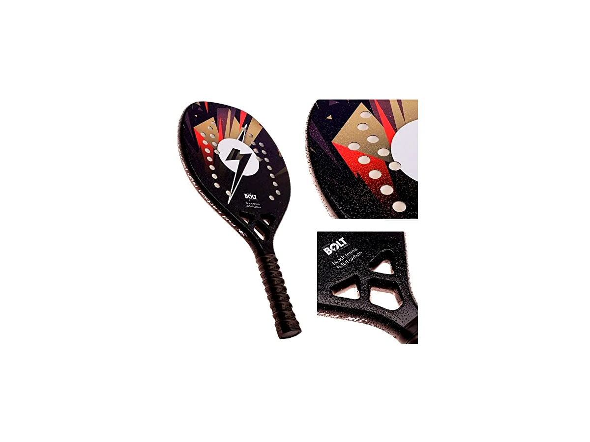 Raquete Beach Tennis Lightning Bolt BLACK EDITION 3k Full Carbon