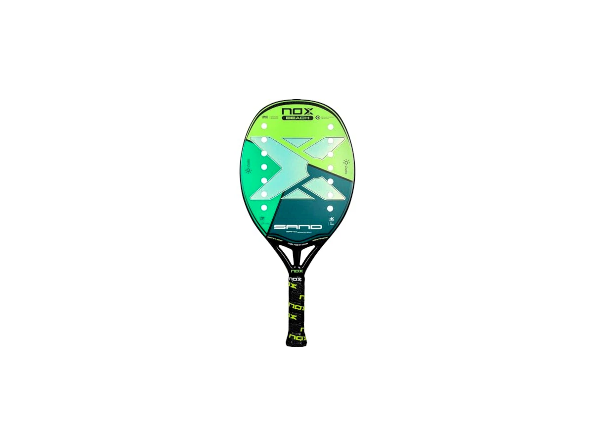 Raquete de Beach Tennis Nox Sand Green 2023 Fibra de Vidro