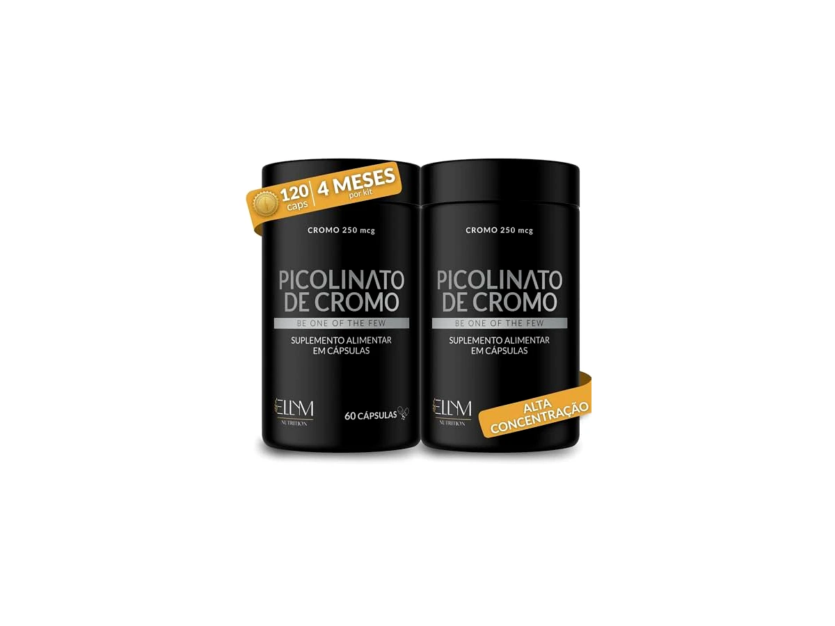 Picolinato de Cromo 250mcg (120 cápsulas) - Growth Supplements