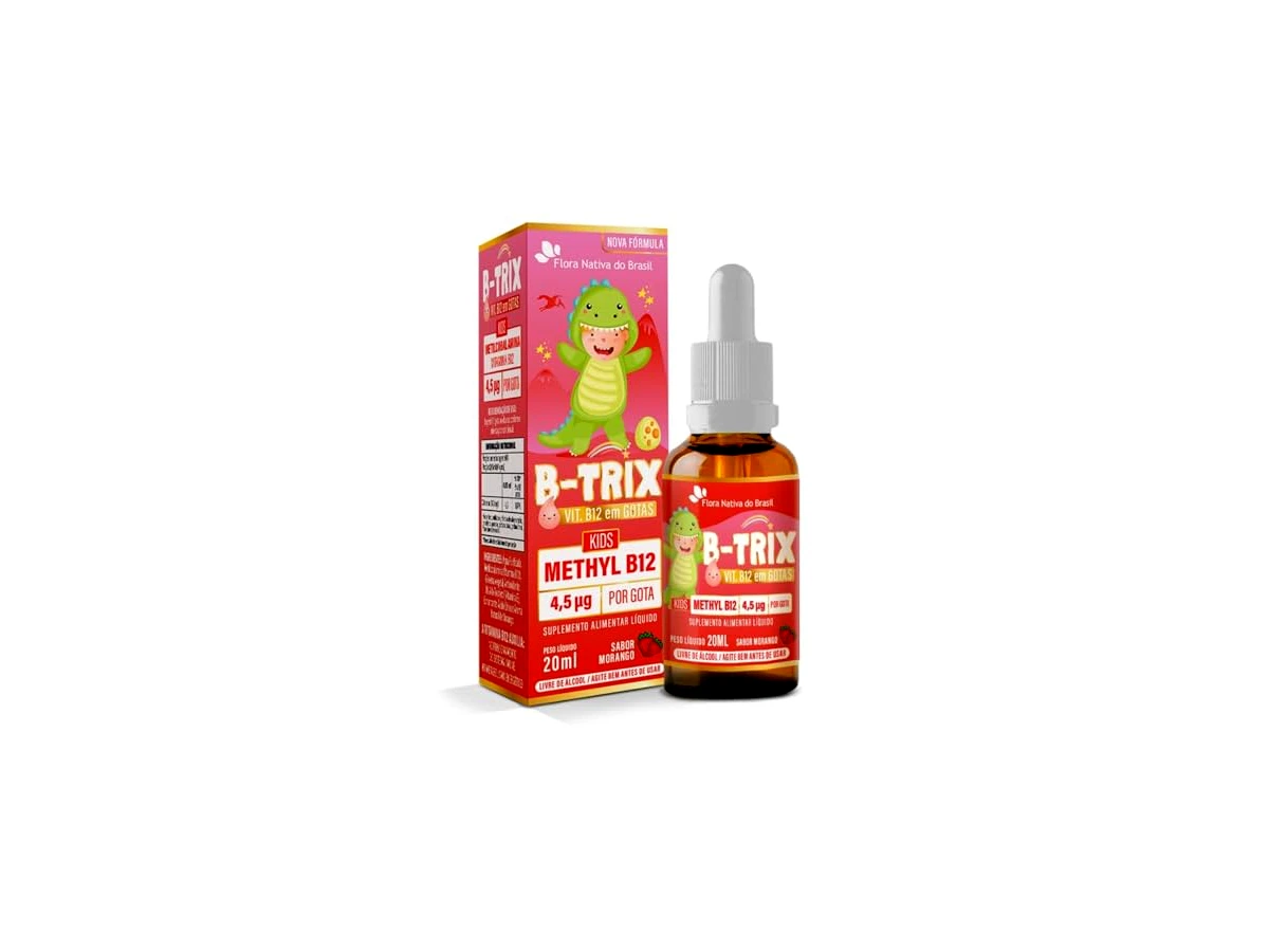 B-TRIX Vitamina B12 Kids em Gotas 20ml - Flora Nativa