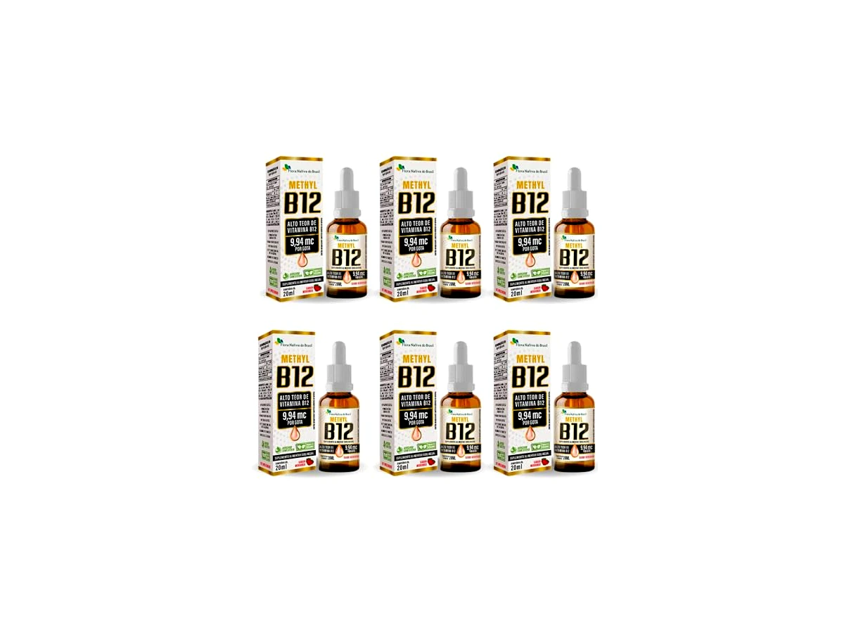 Vitamin B12 Gotas Metilcobalamina Sublingual 20ml Sabor Frutas Vermelhas - Essential Nutrition