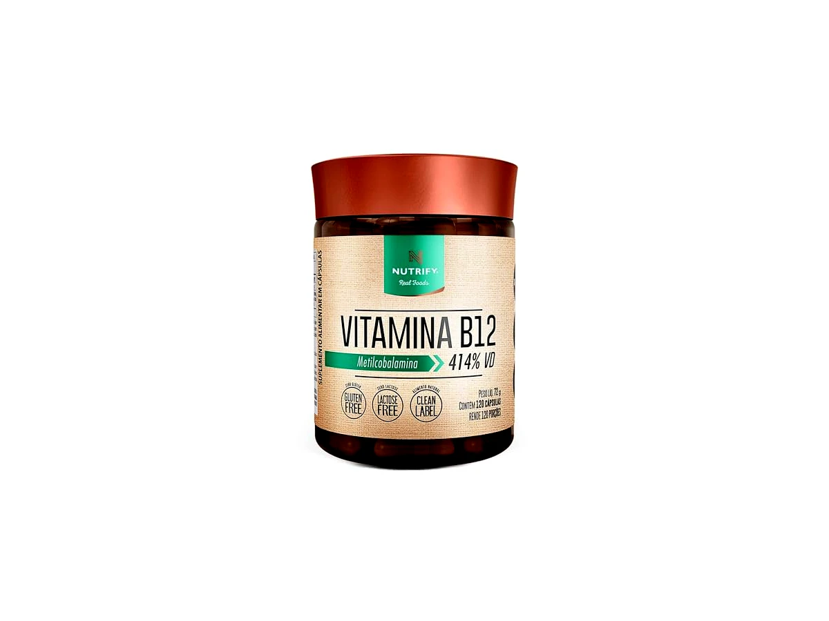 Nutrify Vitamina B12 Metilcobalamina 120 Cápsulas
