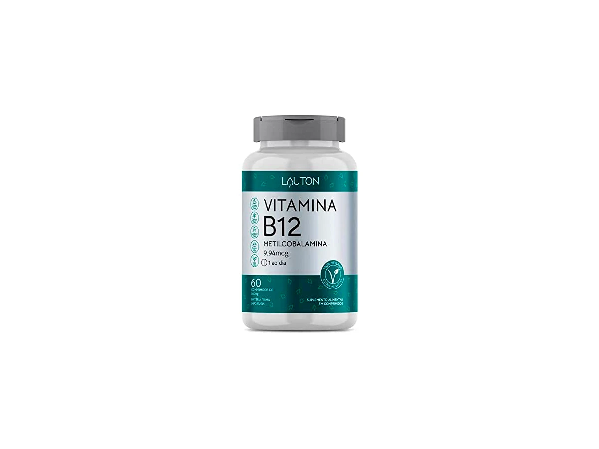 Vitamina B12 Metilcobalamina 9,94mcg 60 Cápsulas - Lauton