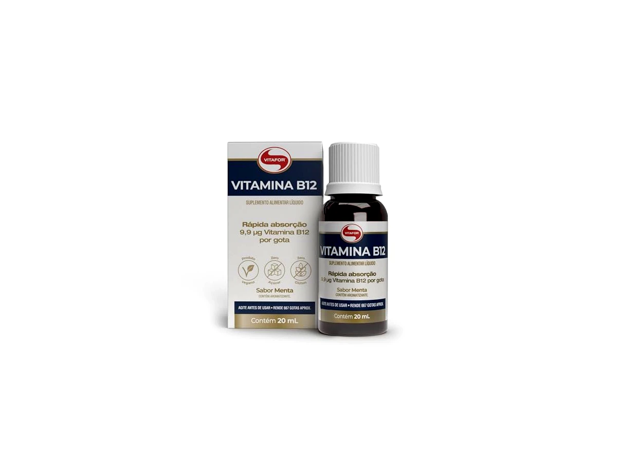 Vitamina B12 Metilcobalamina Gotas Sabor Menta - Vitafor