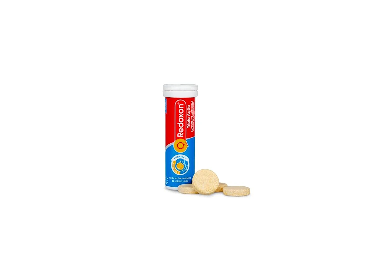 Redoxon Zinco (Vitamina C 1000mg + Zinco 10mg) Efervescente Sabor Laranja com 10 Comprimidos - Bayer