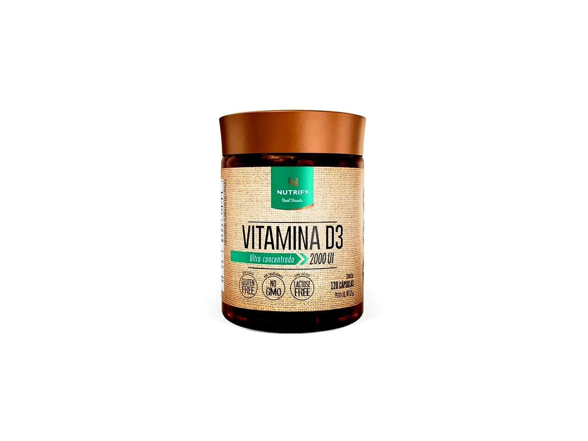 Vitamina D3 2000 UI - 120 Cápsulas - Nutrify
