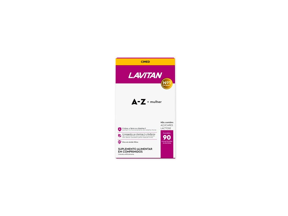 Lavitan Mais Mulher A-Z Suplemento Vitamínico e Mineral - 90 Drágeas