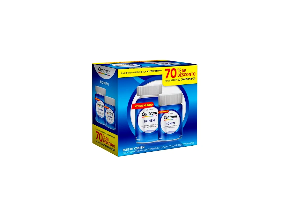 Centrum Homem Suplemento Vitamínico de A a Z - 90 Comprimidos