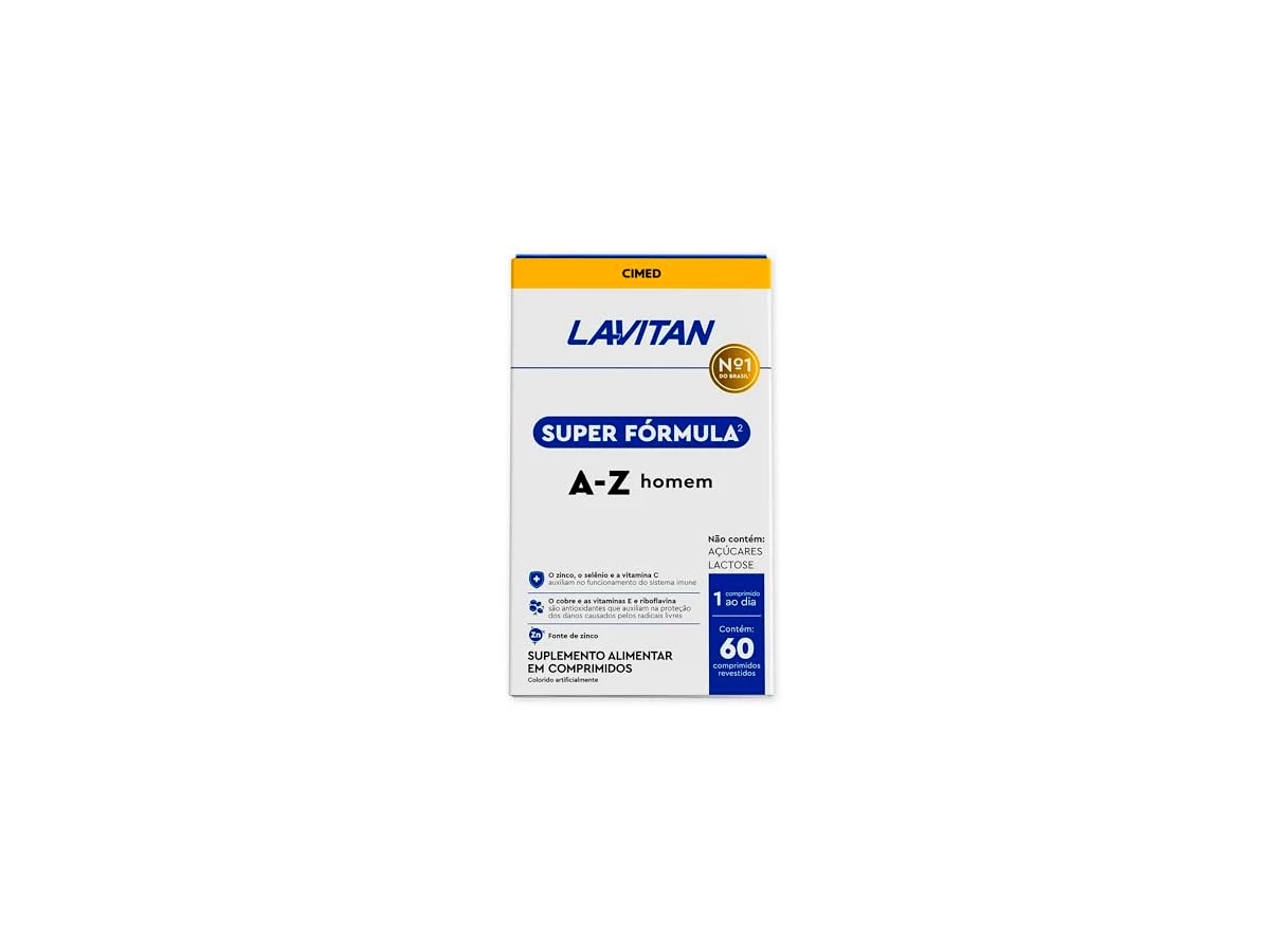 Lavitan Multi Homem Suplemento Vitamínico de A a Z - 90 Comprimidos
