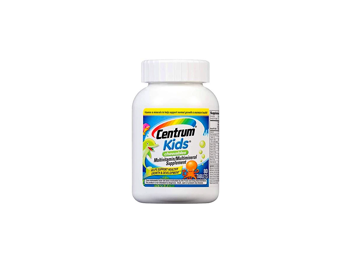 Centrum Júnior Multivitamínico Infantil Sabor Mix de Frutas 30 Comprimidos Mastigáveis