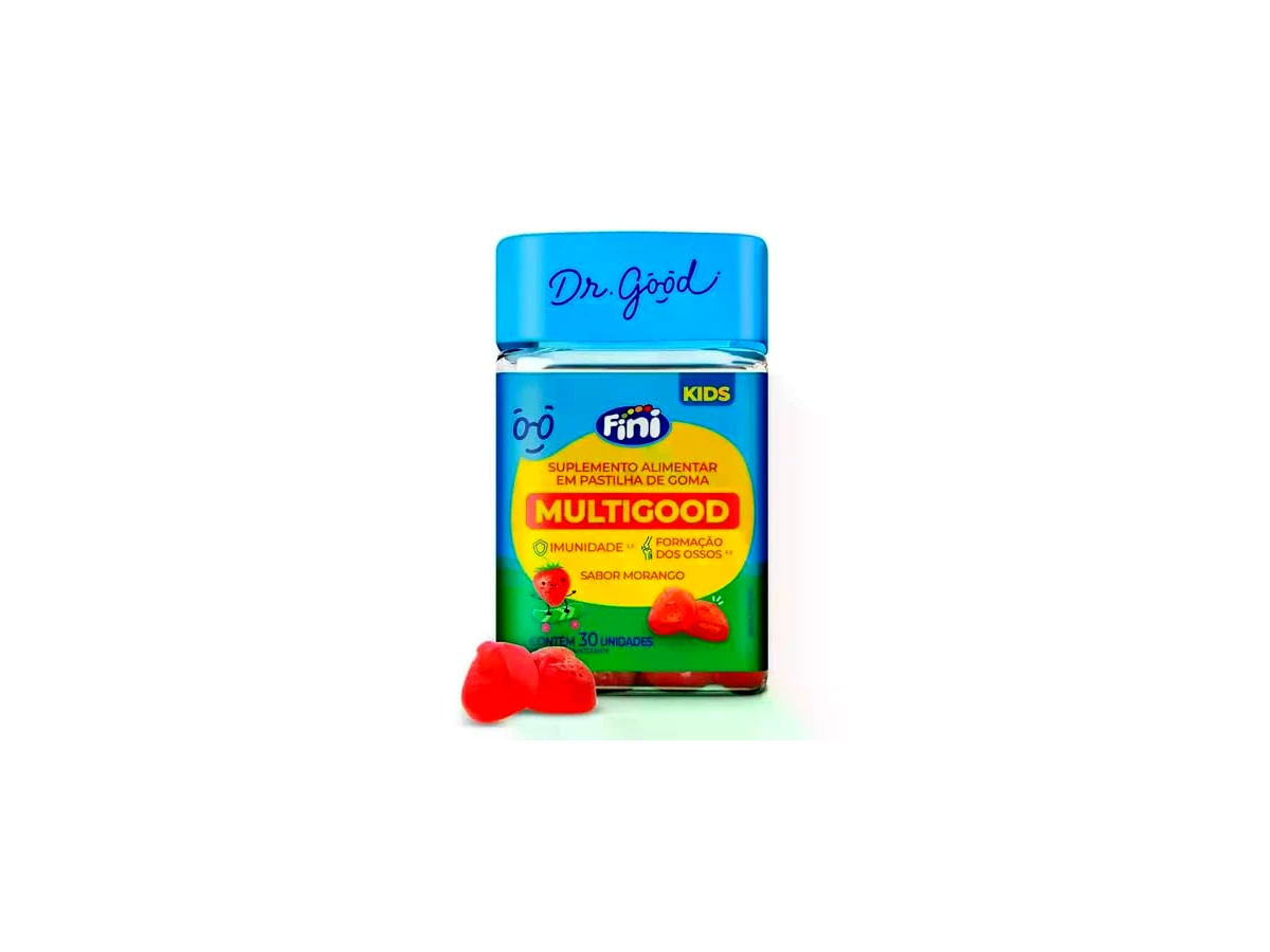 Dr. Good Kids Multivitamínico Completo em Gomas Sabor Morango 60 Unidades
