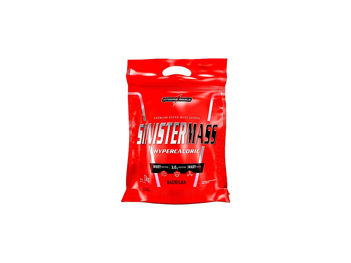 Hipercalórico Integralmédica Sinister Mass Refil 3kg Sabor Baunilha
