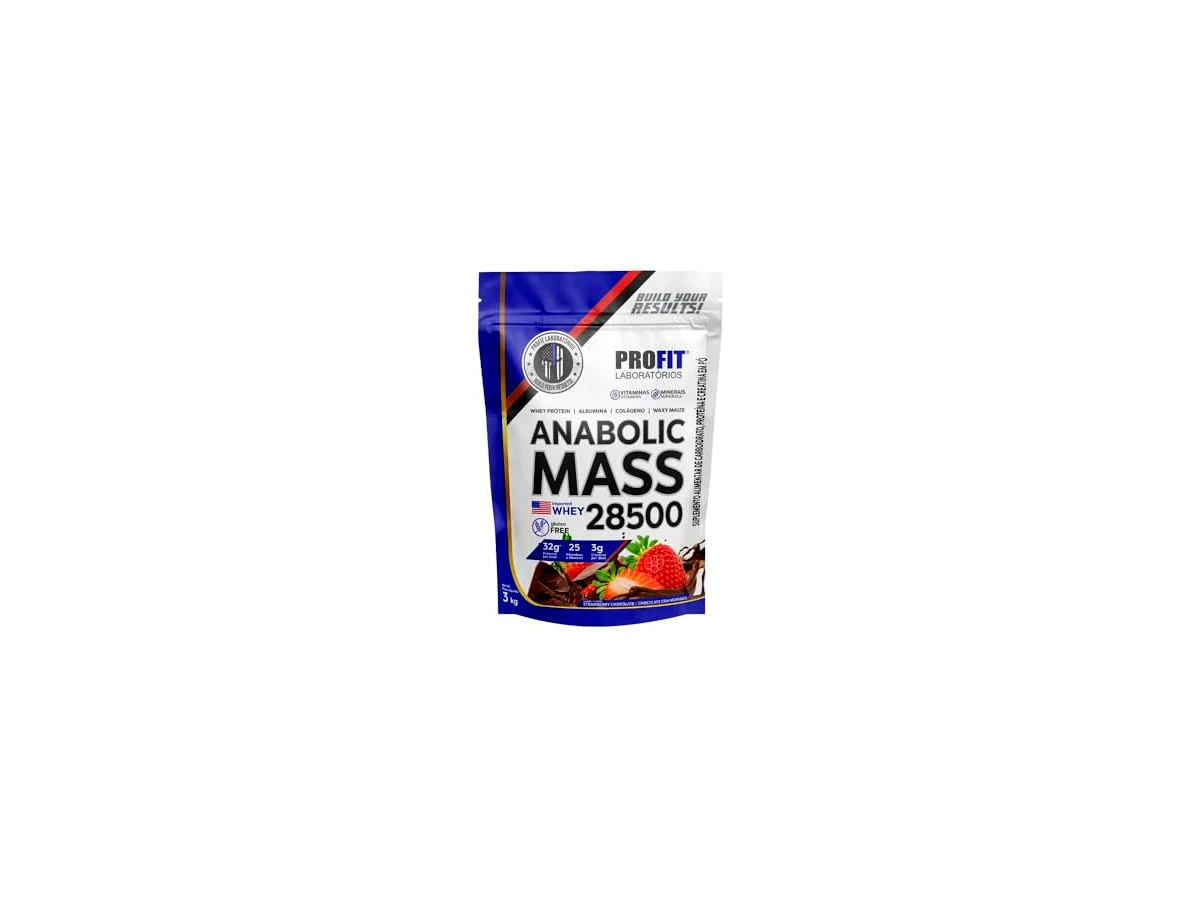 Hipercalórico Anabolic Mass 28500 Profit 3kg Sabor Chocolate