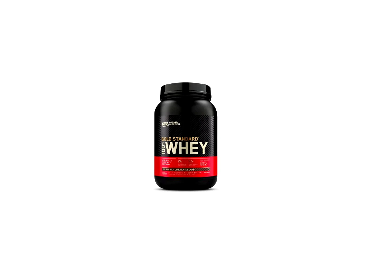 Optimum Nutrition Gold Standard 100% Whey Double Rich Chocolate, pote 907 g/909 g, modelo 652493